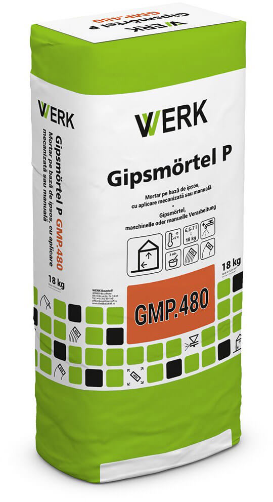 GMP.480 Tencuială monostrat ușoară de ipsos, 15 kg