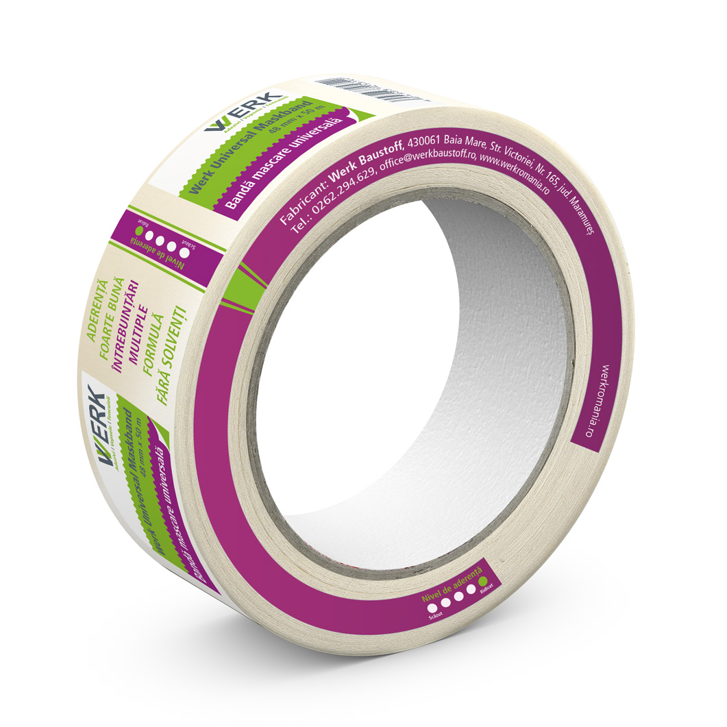 Werk Universal Band Bandă mascare universală, 48 mm x 50 m