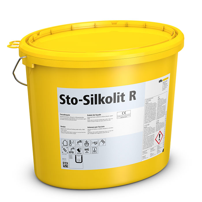 Silkolit R 2 Tencuială de finisaj îmbunătățită cu rășină siliconică, 2mm, 25kg